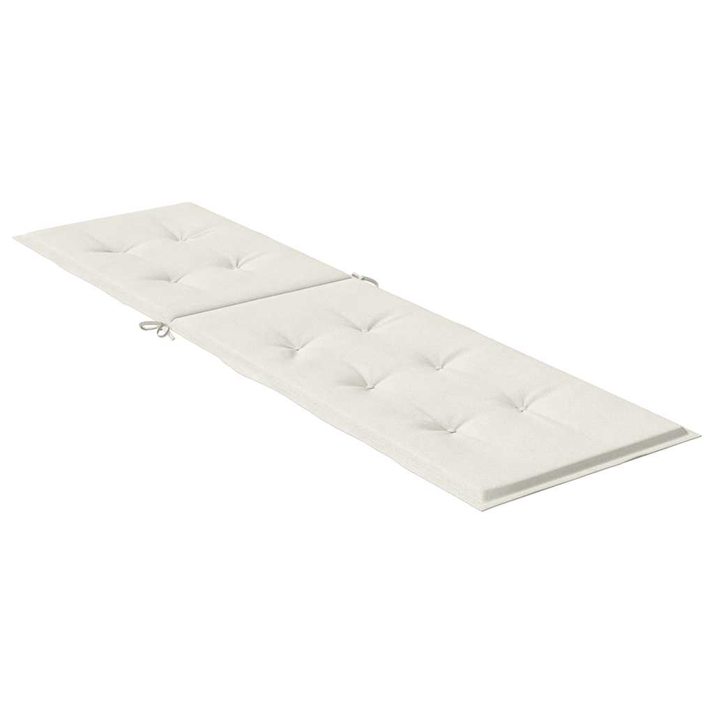 vidaXL Μαξιλάρι Σεζλόνγκ Κρεμ (75+105) x 50 x 4 εκ. Υφασμάτινη