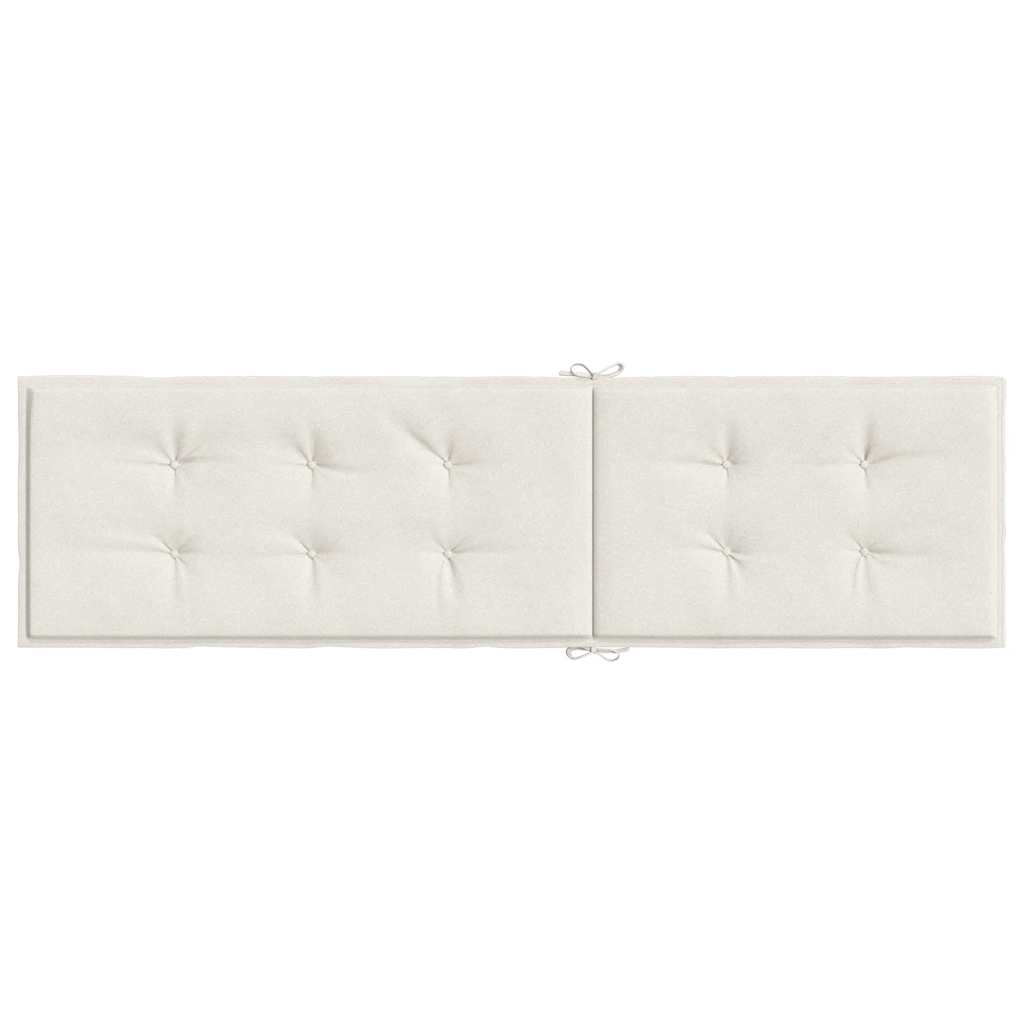 vidaXL Μαξιλάρι Σεζλόνγκ Κρεμ (75+105) x 50 x 4 εκ. Υφασμάτινη