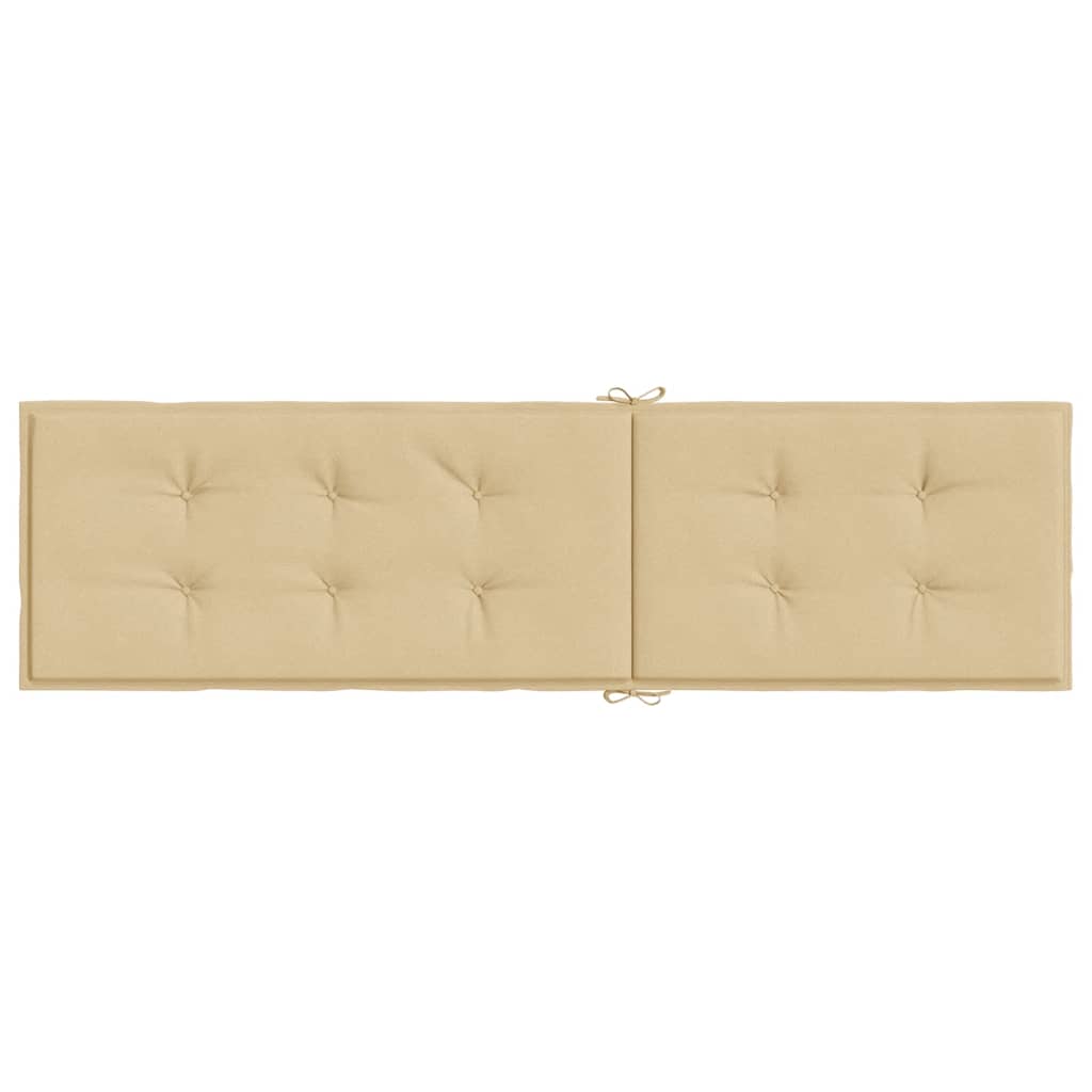 vidaXL Μαξιλάρι Σεζλόνγκ Μπεζ (75+105) x 50 x 4 εκ. Υφασμάτινη