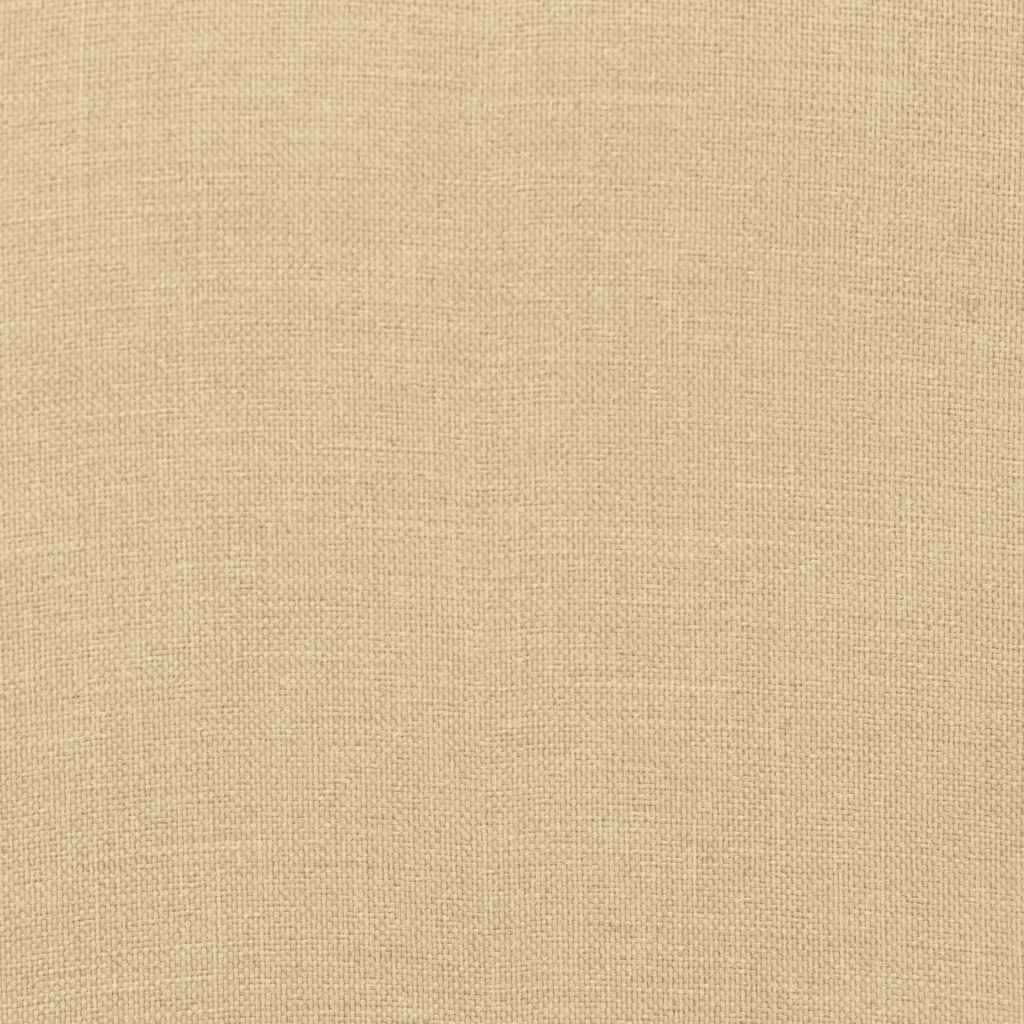 vidaXL Μαξιλάρι Σεζλόνγκ Μπεζ (75+105) x 50 x 4 εκ. Υφασμάτινη