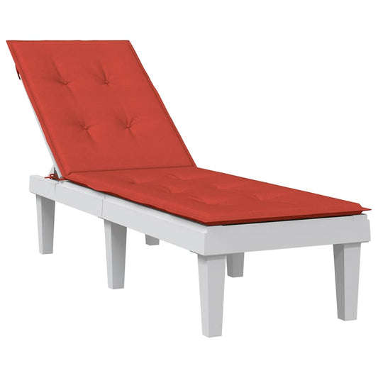 vidaXL Μαξιλάρι Σεζλόνγκ Κόκκινο (75+105) x 50 x 4 εκ. Υφασμάτινη