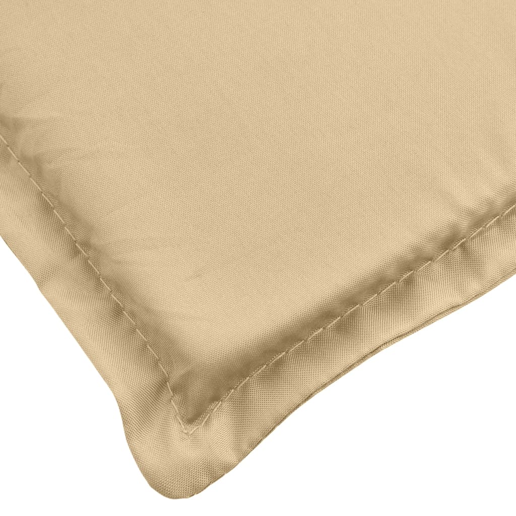 vidaXL Μαξιλάρι Ξαπλώστρας Μπεζ Μελανζέ 200x60x4 εκ. Ύφασμα