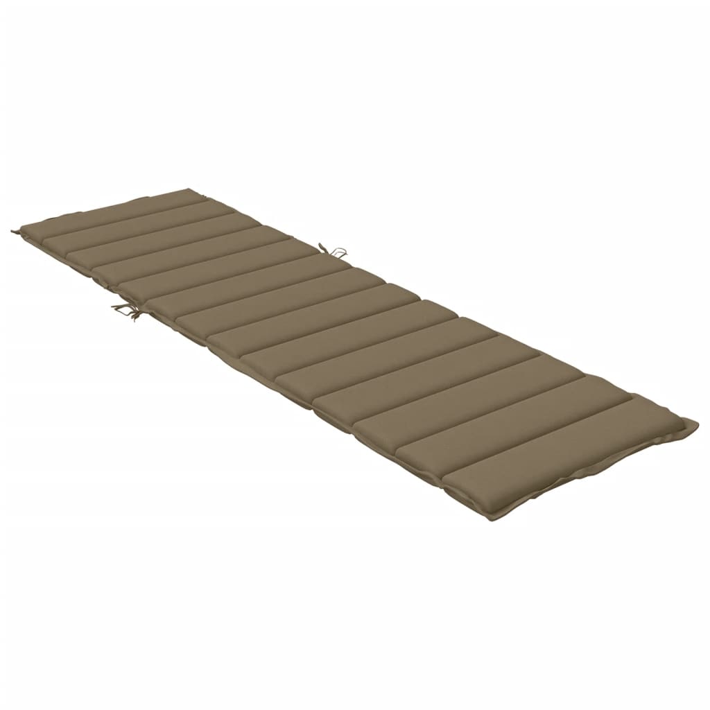 vidaXL Μαξιλάρι Ξαπλώστρας Taupe Μελανζέ 200x70x4 εκ. Ύφασμα