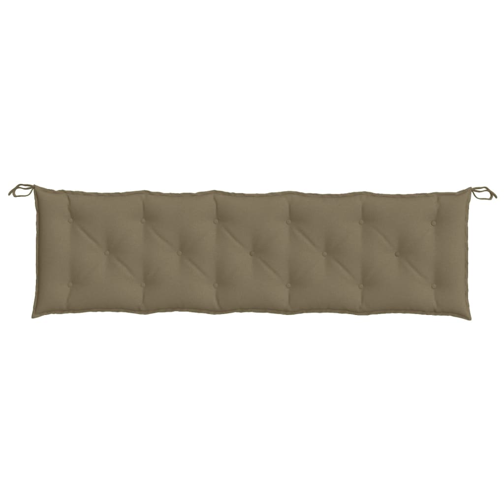 vidaXL Μαξιλάρι Πάγκου Κήπου Taupe Μελανζέ 180x50x7 εκ. Ύφασμα
