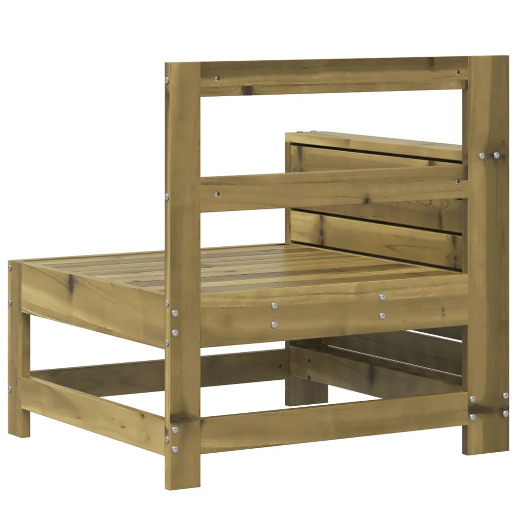 vidaXL Καναπές Κήπου με Μπράτσα 69x62x70,5 εκ. Εμποτισμένο Ξύλο Πεύκου