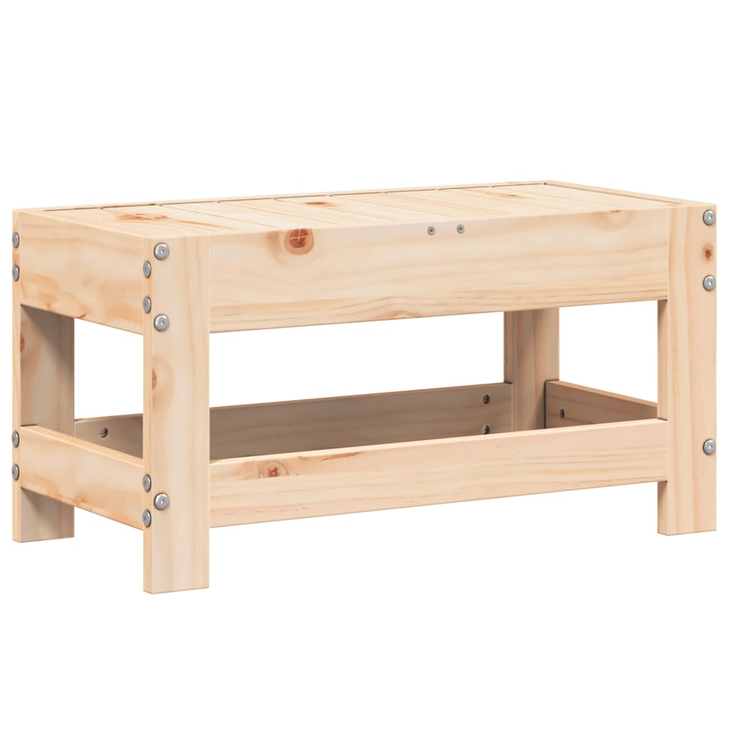 vidaXL Υποπόδιο Κήπου 62 x 30 x 32 εκ. από Μασίφ Ξύλο Πεύκου