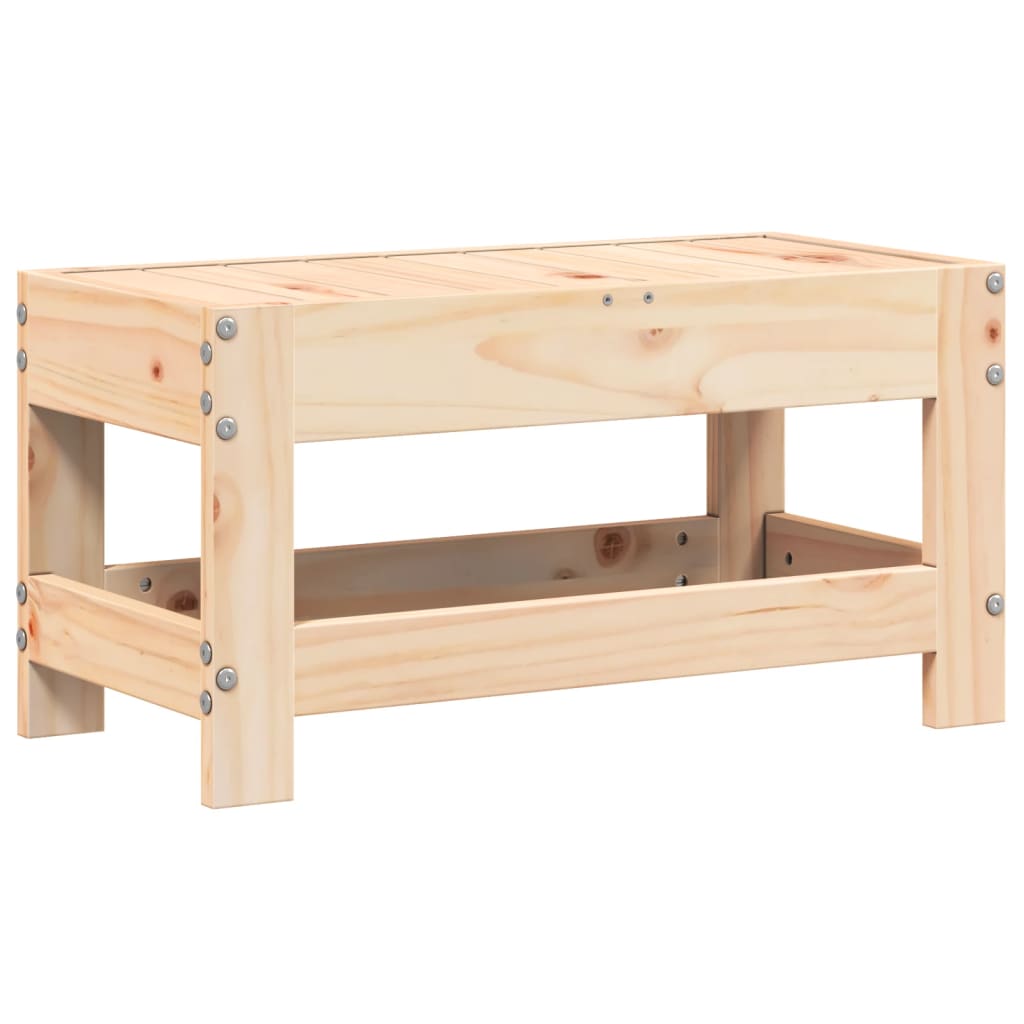 vidaXL Υποπόδιο Κήπου 62 x 30 x 32 εκ. από Μασίφ Ξύλο Πεύκου