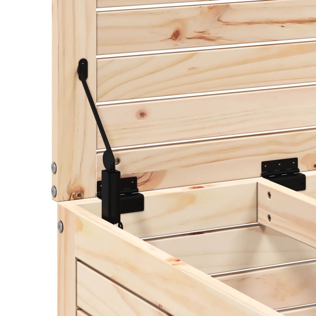 vidaXL Υποπόδιο Κήπου 62x63,5x53,5 εκ. από Μασίφ Ξύλο Πεύκου