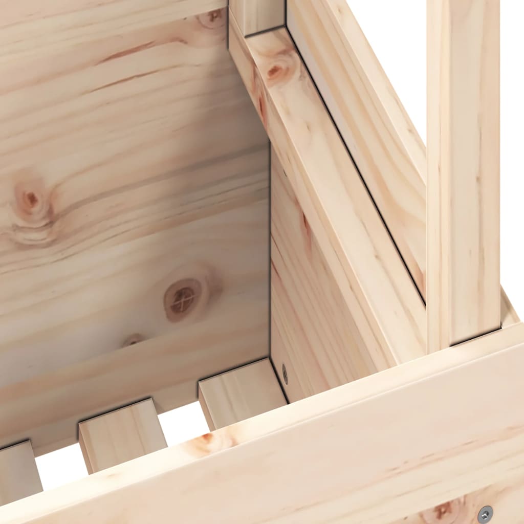 vidaXL Τραπέζι Κήπου 100 x 50 x 75 εκ. από Μασίφ Ξύλο Πεύκου