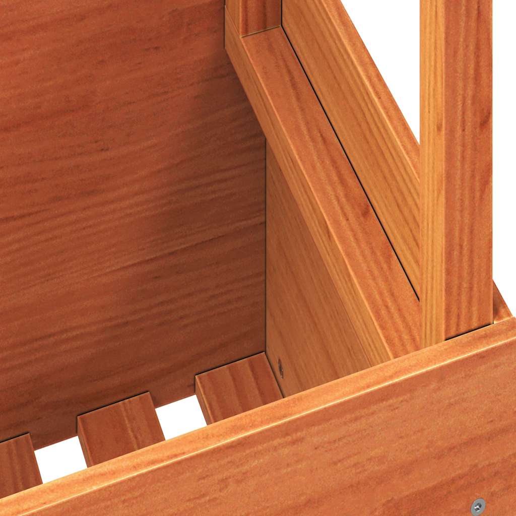 vidaXL Τραπέζι Κήπου Καφέ Κεριού 100x50x75 εκ. από Μασίφ Ξύλο Πεύκου