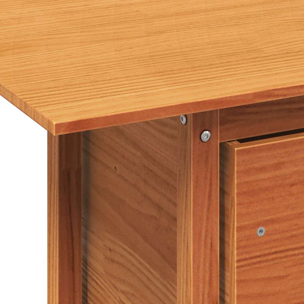 vidaXL Τραπέζι Κήπου Καφέ Κεριού 100x50x75 εκ. από Μασίφ Ξύλο Πεύκου