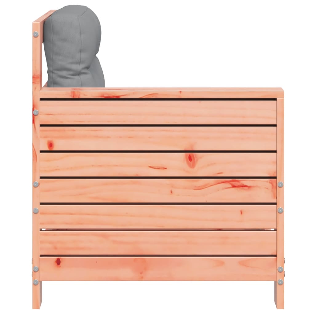 vidaXL Καναπές Κήπου με Μπράτσα Μασίφ Ψευδοτσούγκα με Μαξιλάρι