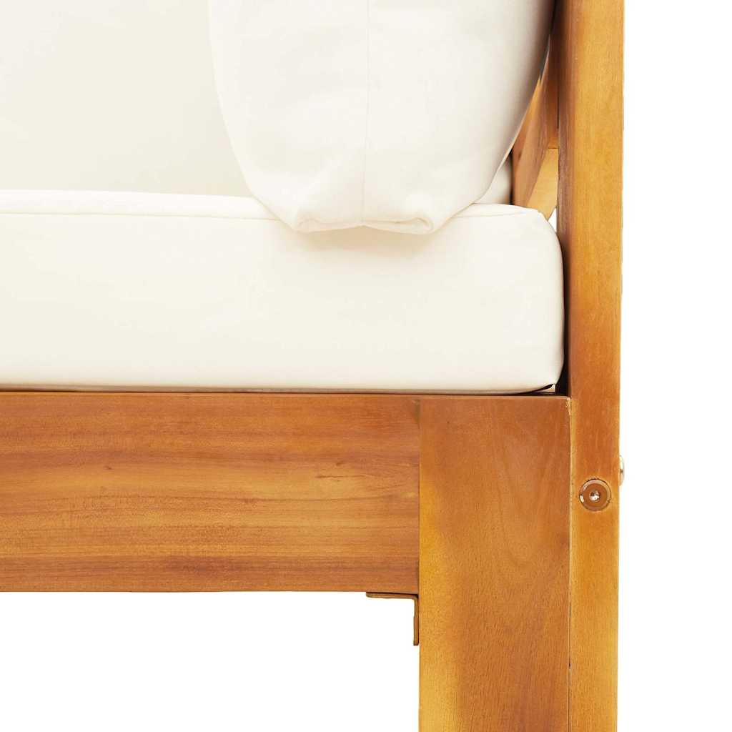 vidaXL Καναπέδες Κήπου με Μαξιλάρια Σετ 7 τεμ. από Μασίφ Ξύλο Ακακίας