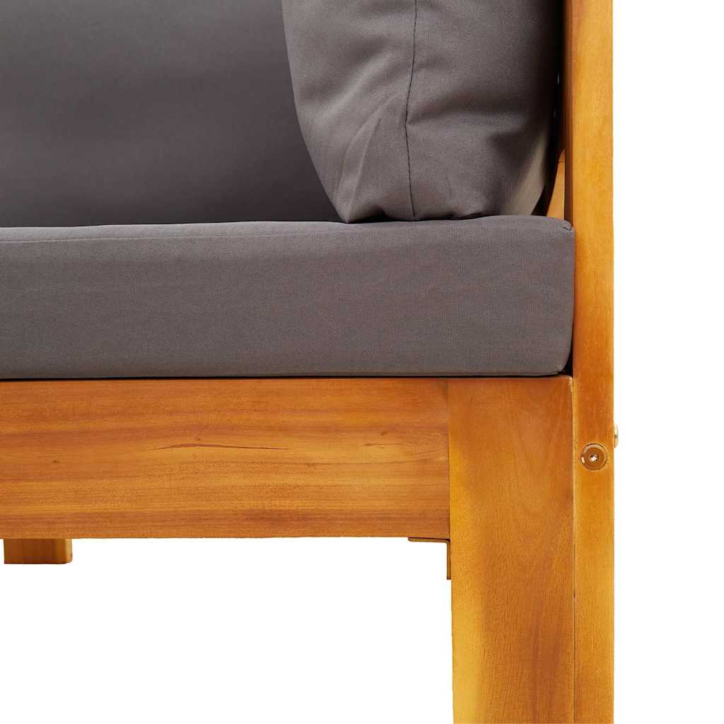 vidaXL Καναπέδες Κήπου με Μαξιλάρια Σετ 7 τεμ. από Μασίφ Ξύλο Ακακίας