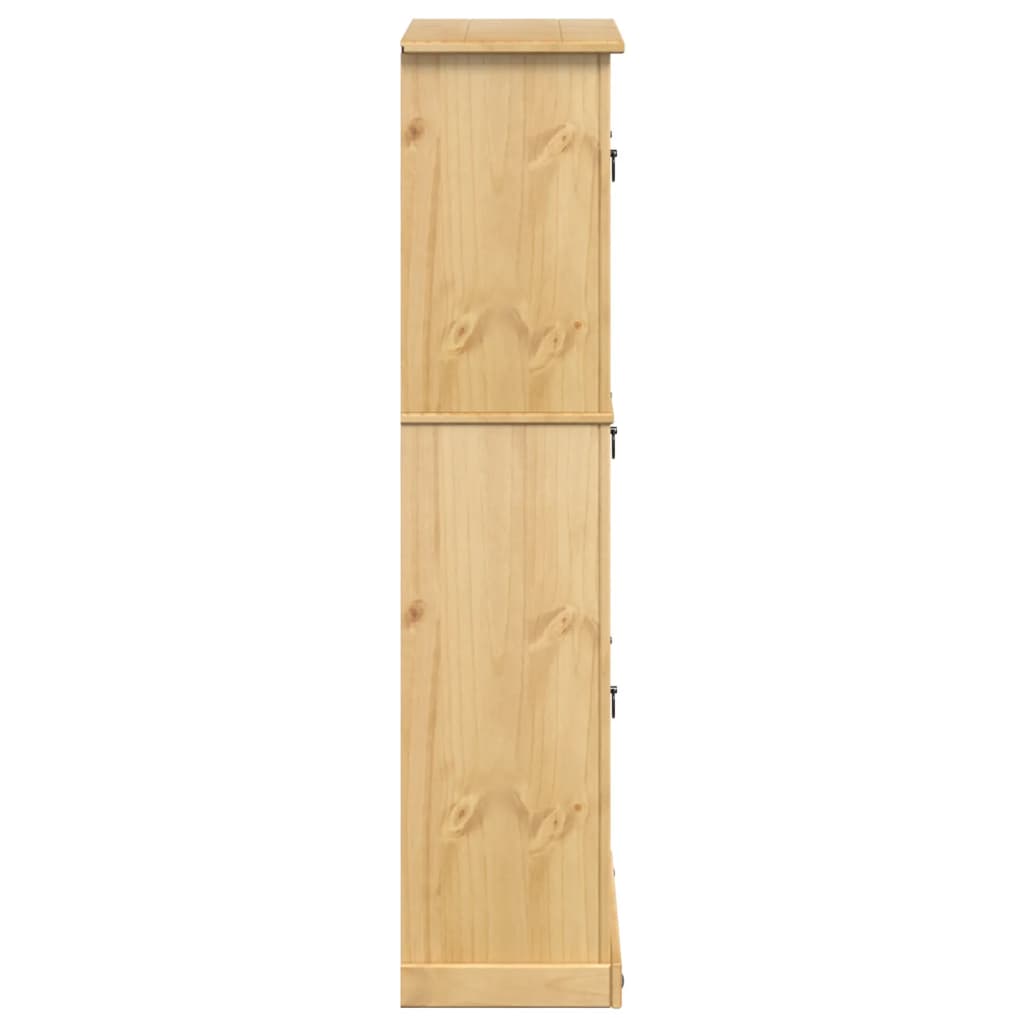 vidaXL Παπουτσοθήκη Corona 99 x 32 x 138 εκ. από Μασίφ Ξύλο Πεύκου