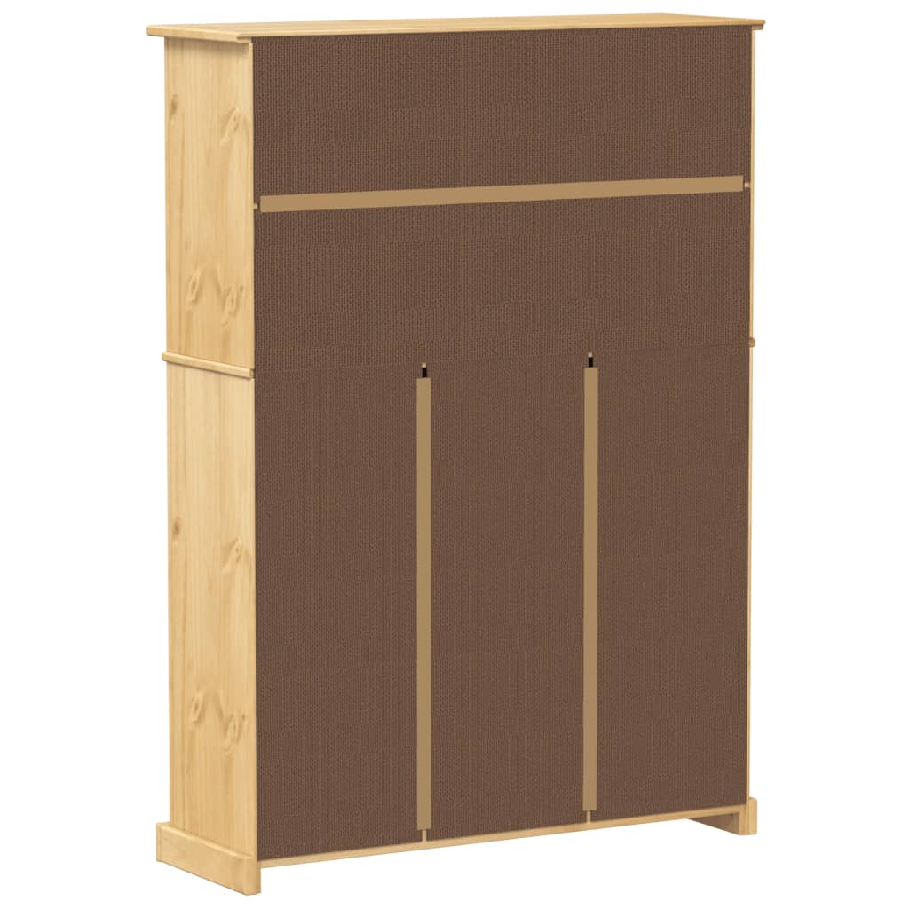 vidaXL Παπουτσοθήκη Corona 99 x 32 x 138 εκ. από Μασίφ Ξύλο Πεύκου