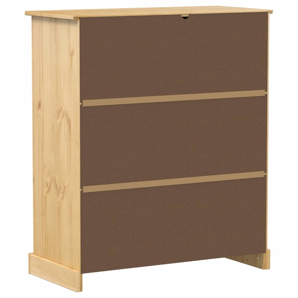 vidaXL Κάβα Κρασιών Corona 97x45x114 εκ. από Μασίφ Ξύλο Πεύκου
