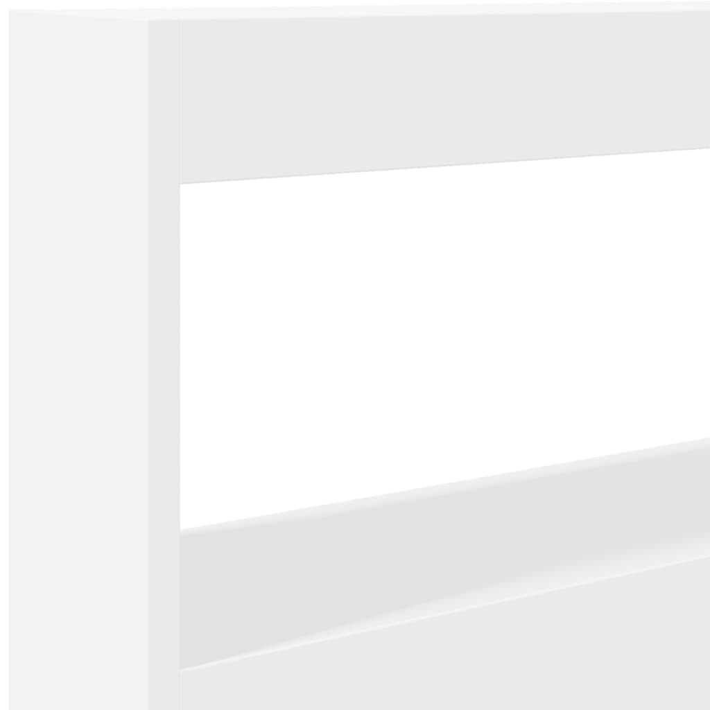 vidaXL Κεφαλάρι με Αποθηκευτικό Χώρο και LED Λευκό 120 x 17 x 102 εκ.