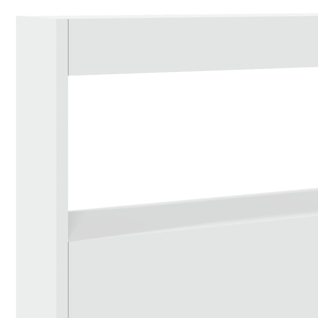 vidaXL Κεφαλάρι με Αποθηκευτικό Χώρο και LED Λευκό 140 x 17 x 102 εκ.