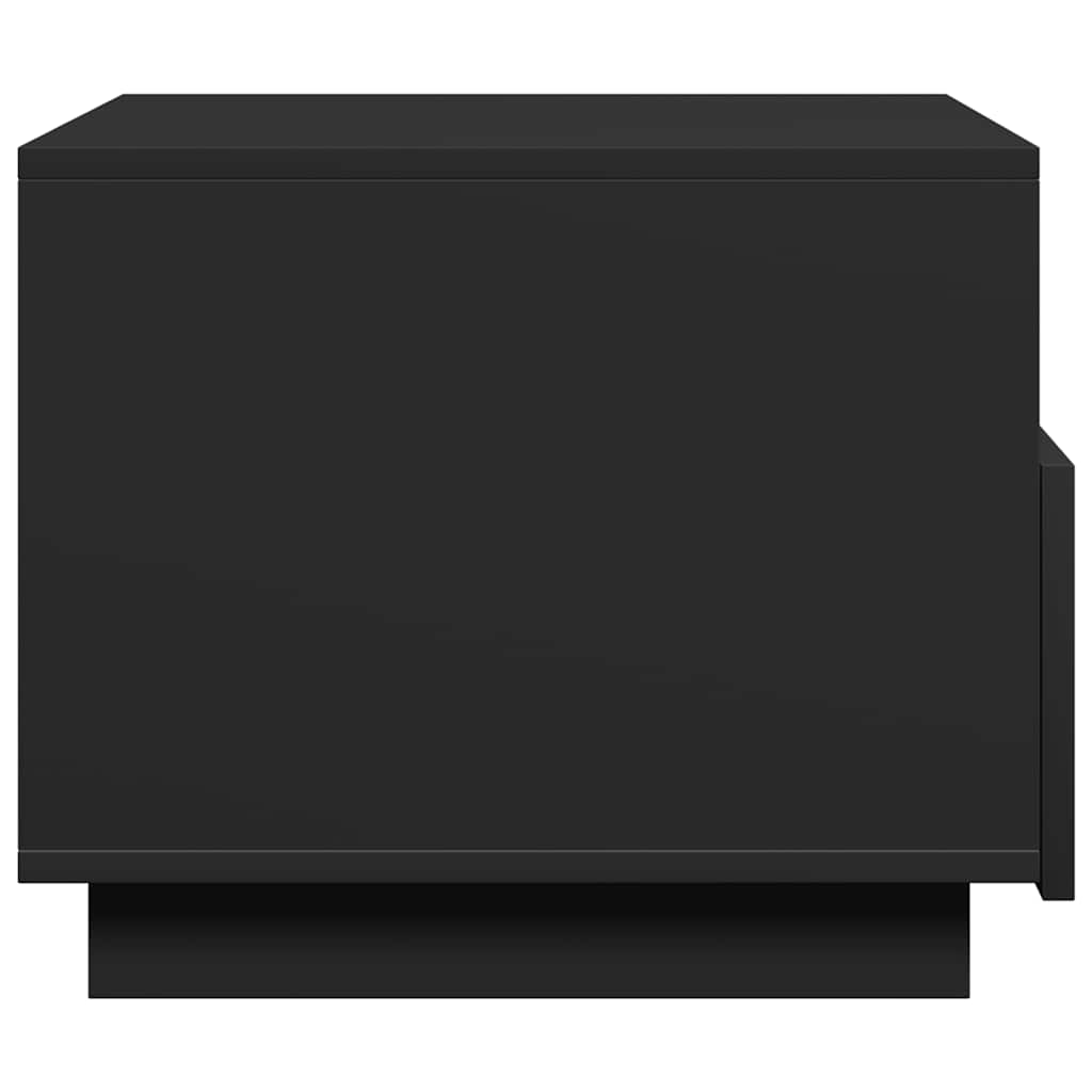 vidaXL Τραπεζάκι Σαλονιού με Φώτα LED Μαύρο 50x49x40 εκ.