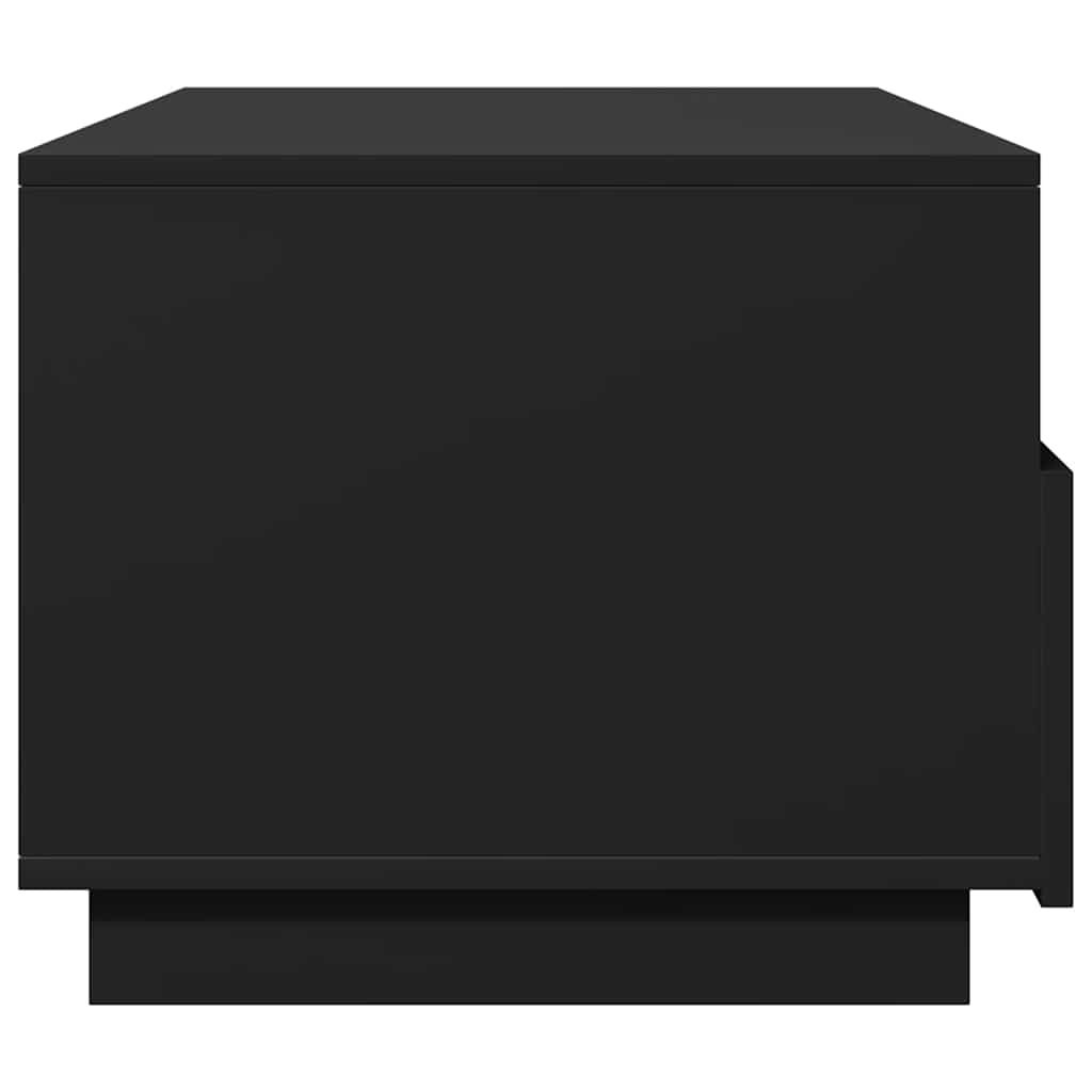 vidaXL Τραπεζάκι Σαλονιού με Φώτα LED Μαύρο 90x49x40 εκ.