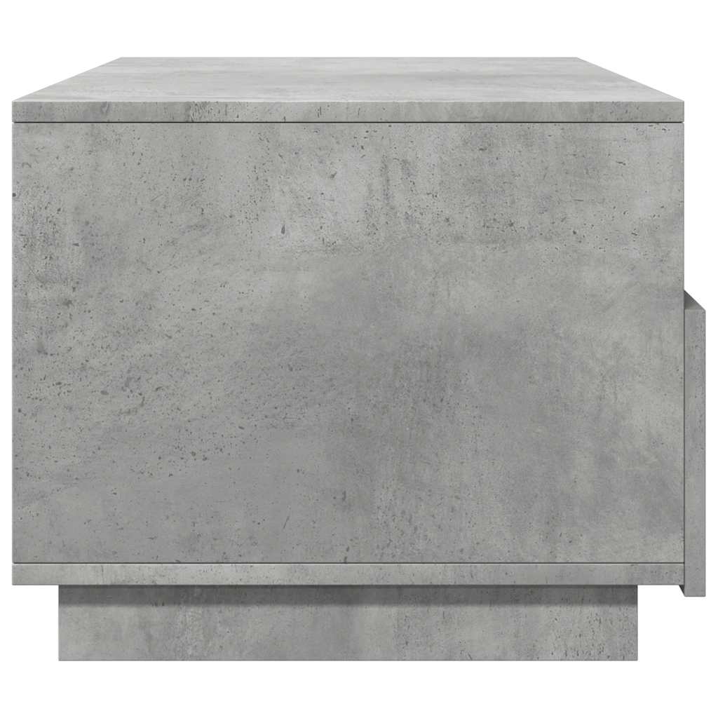 vidaXL Τραπεζάκι Σαλονιού με Φώτα LED Γκρι Σκυροδέματος 90x49x40 εκ.