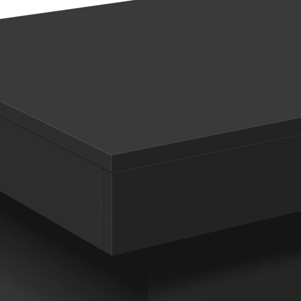 vidaXL Τραπεζάκι Σαλονιού με LED Μαύρο 50 x 50 x 40 εκ.