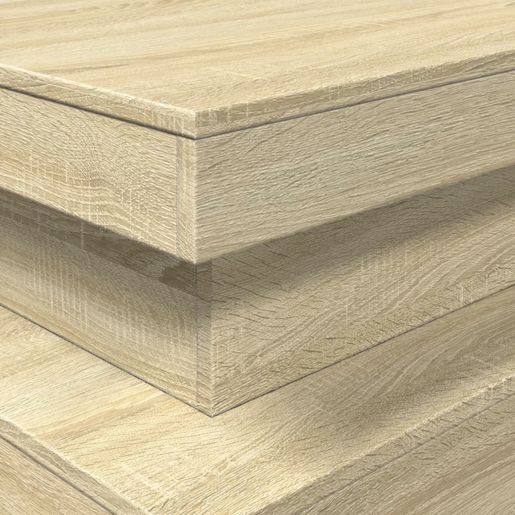 vidaXL Τραπεζάκι Σαλονιού με LED Sonoma Δρυς 90 x 50 x 40 εκ.