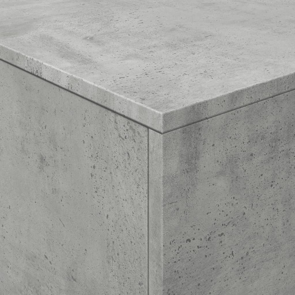 vidaXL Τραπεζάκι Σαλονιού με LED Γκρι Σκυροδέματος 90 x 50 x 40 εκ.