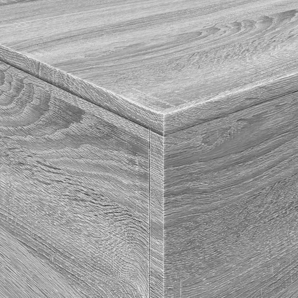 vidaXL Τραπεζάκι Σαλονιού με LED Γκρι Sonoma 90 x 50 x 40 εκ.