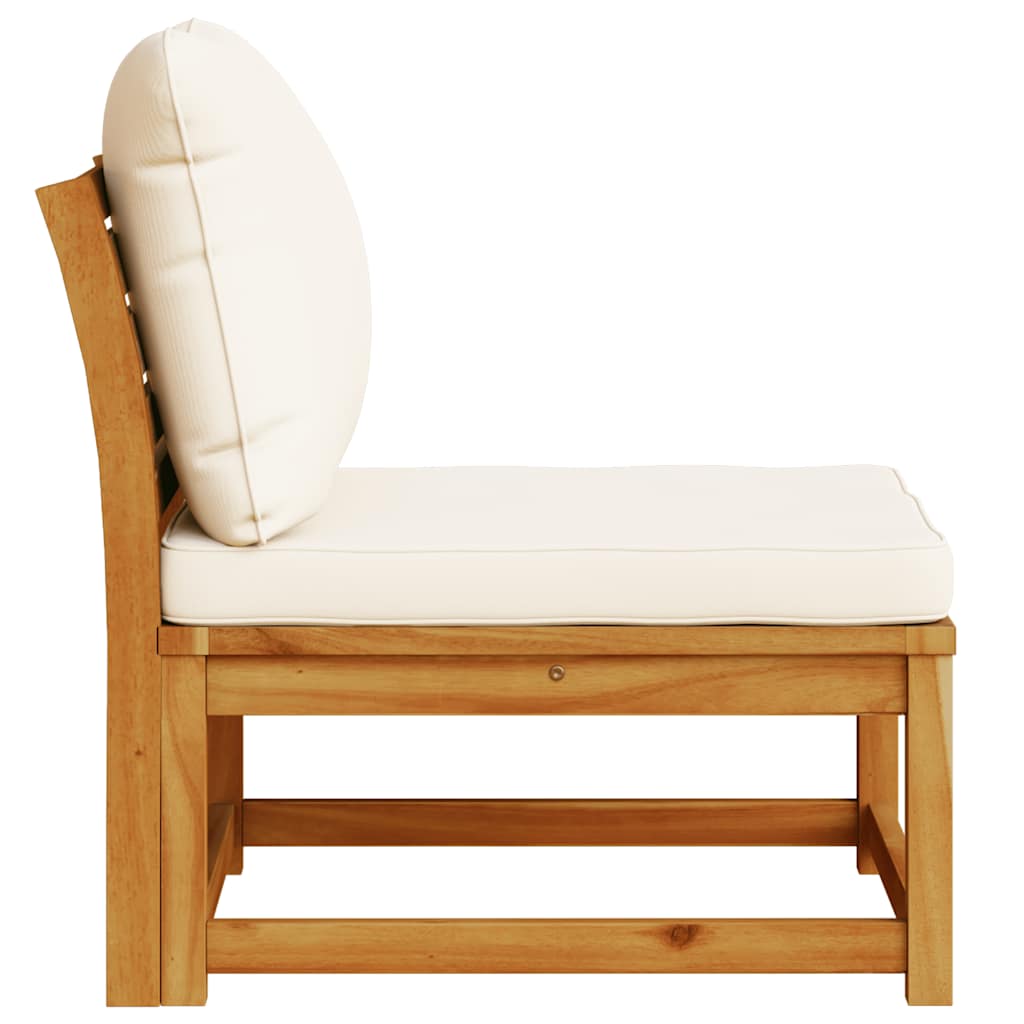 vidaXL Πολυθρόνα Κήπου από Μασίφ Ξύλο Ακακίας με Μαξιλάρια