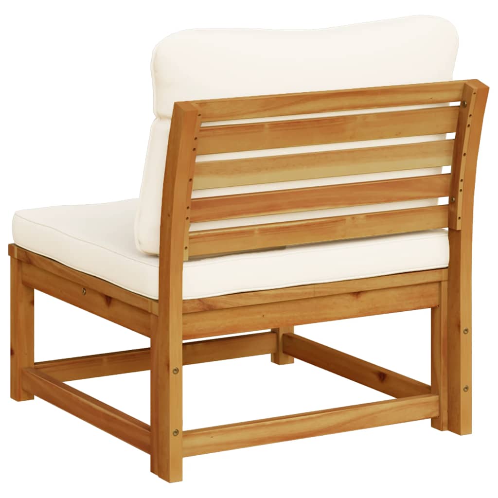 vidaXL Πολυθρόνα Κήπου από Μασίφ Ξύλο Ακακίας με Μαξιλάρια