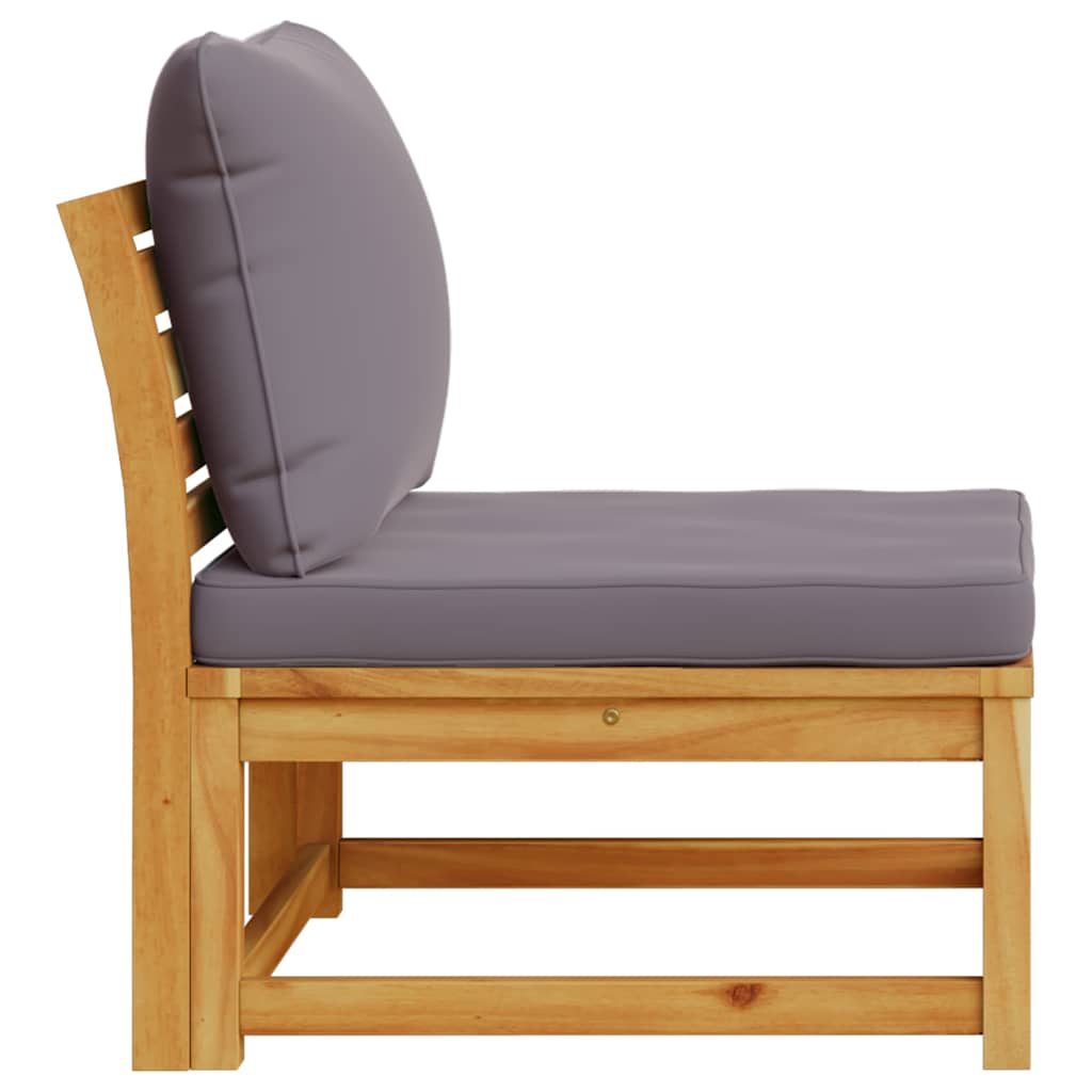 vidaXL Πολυθρόνα Κήπου από Μασίφ Ξύλο Ακακίας με Μαξιλάρια