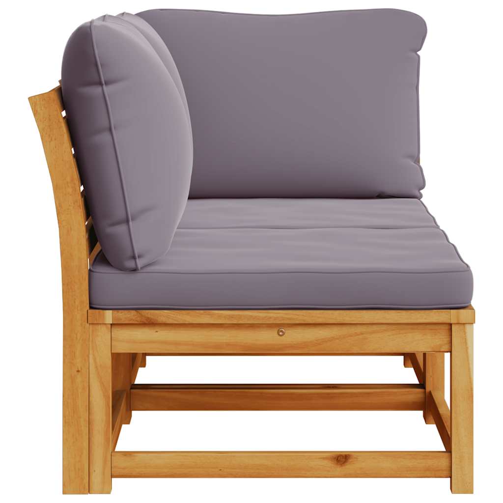 vidaXL Σαλόνι Κήπου Σετ 2 Τεμαχίων από Μασίφ Ξύλο Ακακίας με Μαξιλάρια