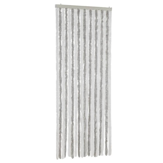 vidaXL Σήτα Εντόμων Ανοιχτό Γκρι / Λευκό 56 x 185 εκ. από Σενίλ