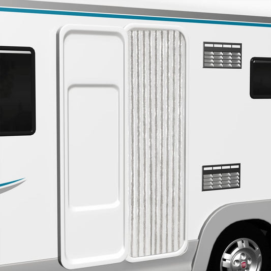 vidaXL Σήτα Εντόμων Ανοιχτό Γκρι / Λευκό 56 x 185 εκ. από Σενίλ