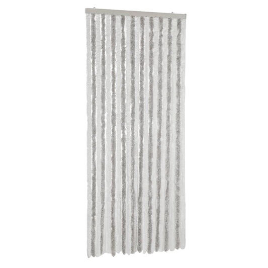 vidaXL Σήτα Εντόμων Ανοιχτό Γκρι / Λευκό 90 x 220 εκ. από Σενίλ