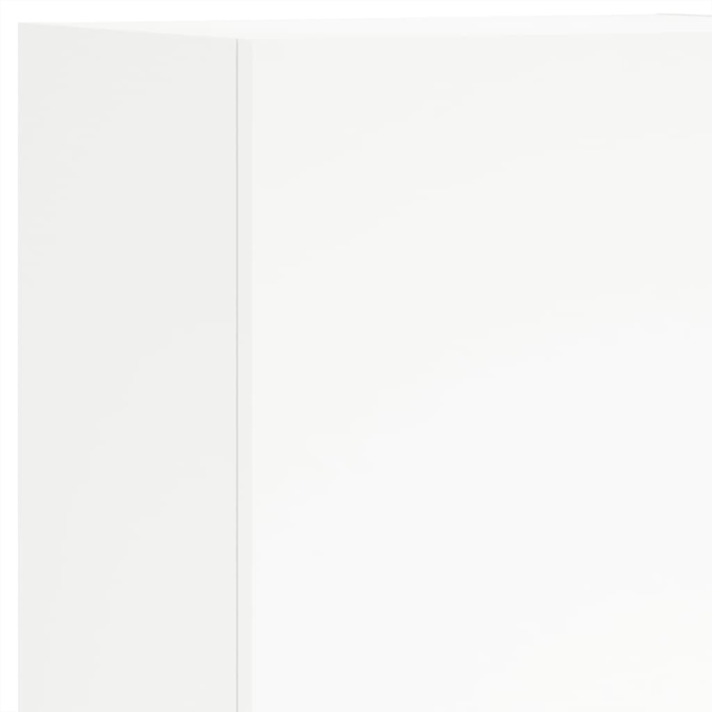 vidaXL Έπιπλα Τηλεόρασης Τοίχου 5 τεμ. Λευκά από Επεξεργασμένο Ξύλο