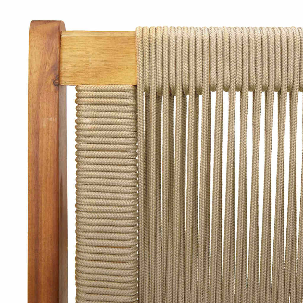 vidaXL Πάγκος Κήπου Μπεζ 76x122x73 εκ. Μασίφ Ξύλο Ακακίας