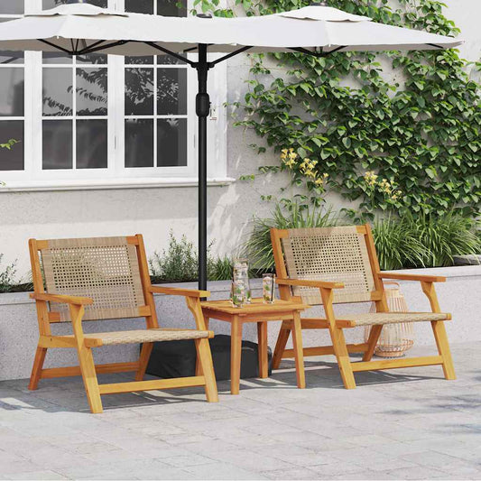 vidaXL Εξωτερικά Έπιπλα 2 pcs Μπεζ 67 x 78 x 73 εκ.