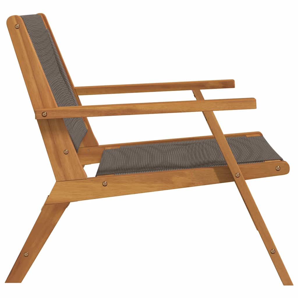 vidaXL Καρέκλες Κήπου 2 τμχ Γκρι 67x77x73 εκ. μασίφ ξύλο ακακίας