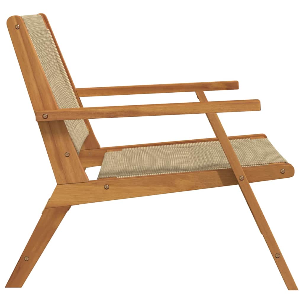 vidaXL Καρέκλες Κήπου 2 τεμ Μπεζ 67x77x73 εκ Μασίφ Ξύλο Ακακίας