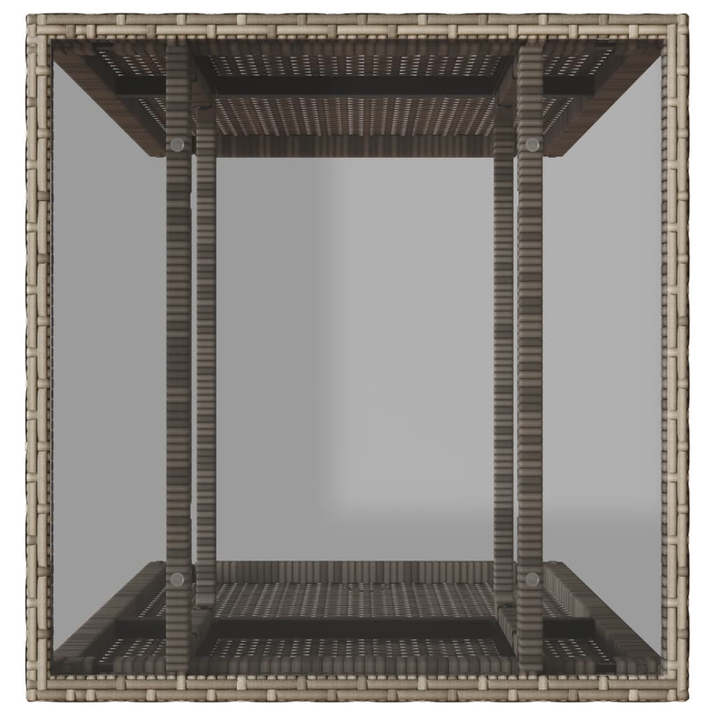 vidaXL Σετ Επίπλων Bistro 3 τεμ Γκρι Συνθετικό Ρατάν με Μαξιλάρια