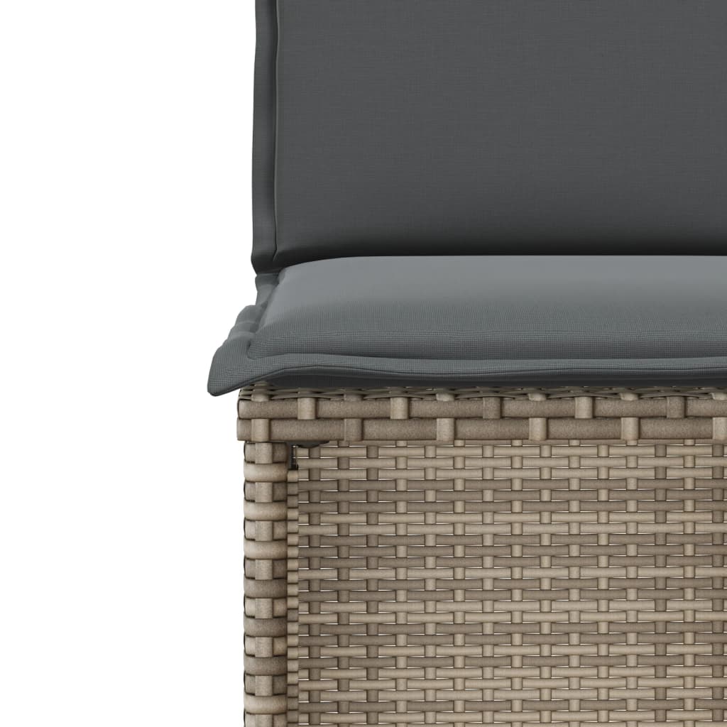 vidaXL Σετ Επίπλων Bistro 3 τεμ. Μπεζ Συνθετικό Ρατάν με Μαξιλάρια