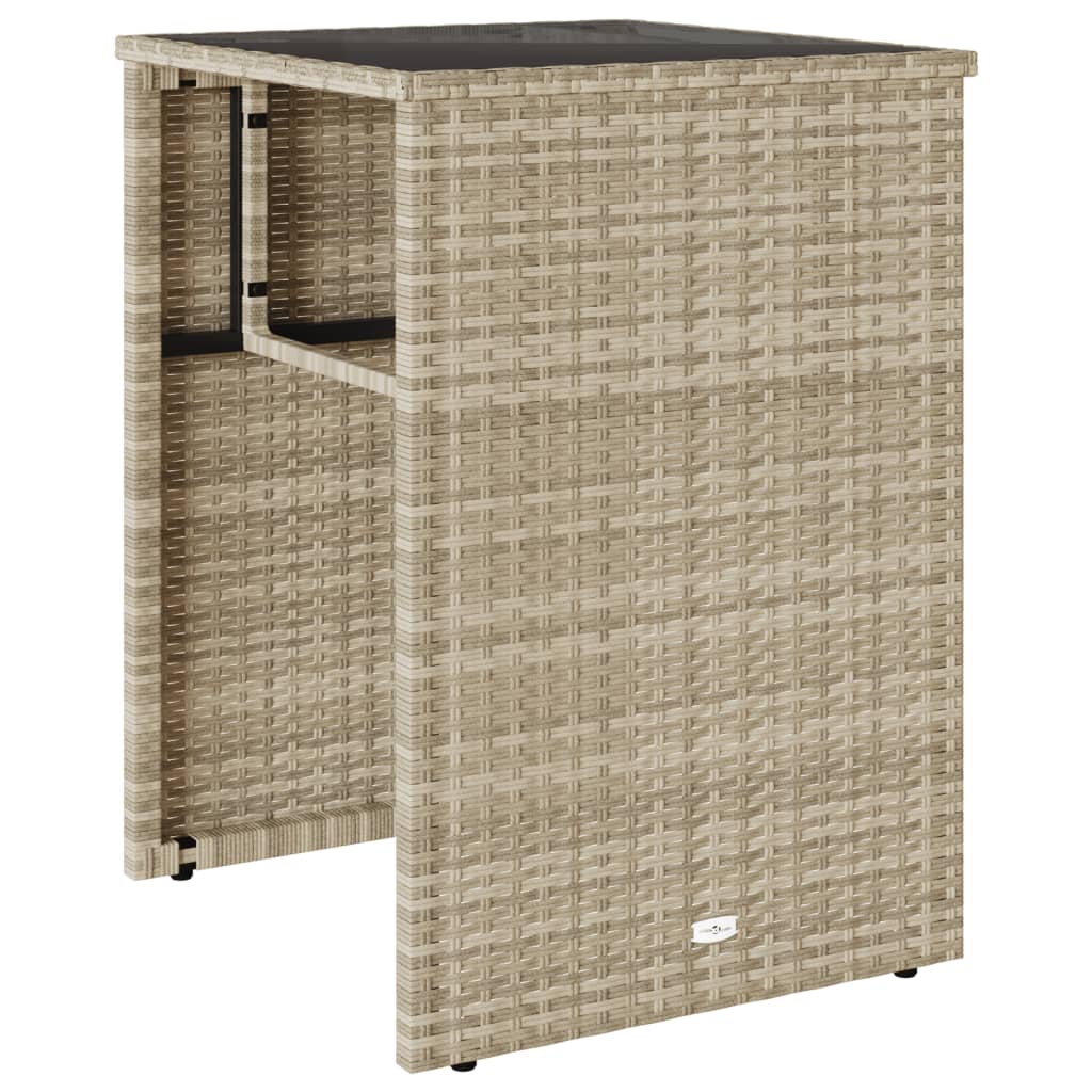 vidaXL Σετ Επίπλων Bistro 3 τεμ. Αν. Γκρι Συνθετικό Ρατάν με Μαξιλάρια