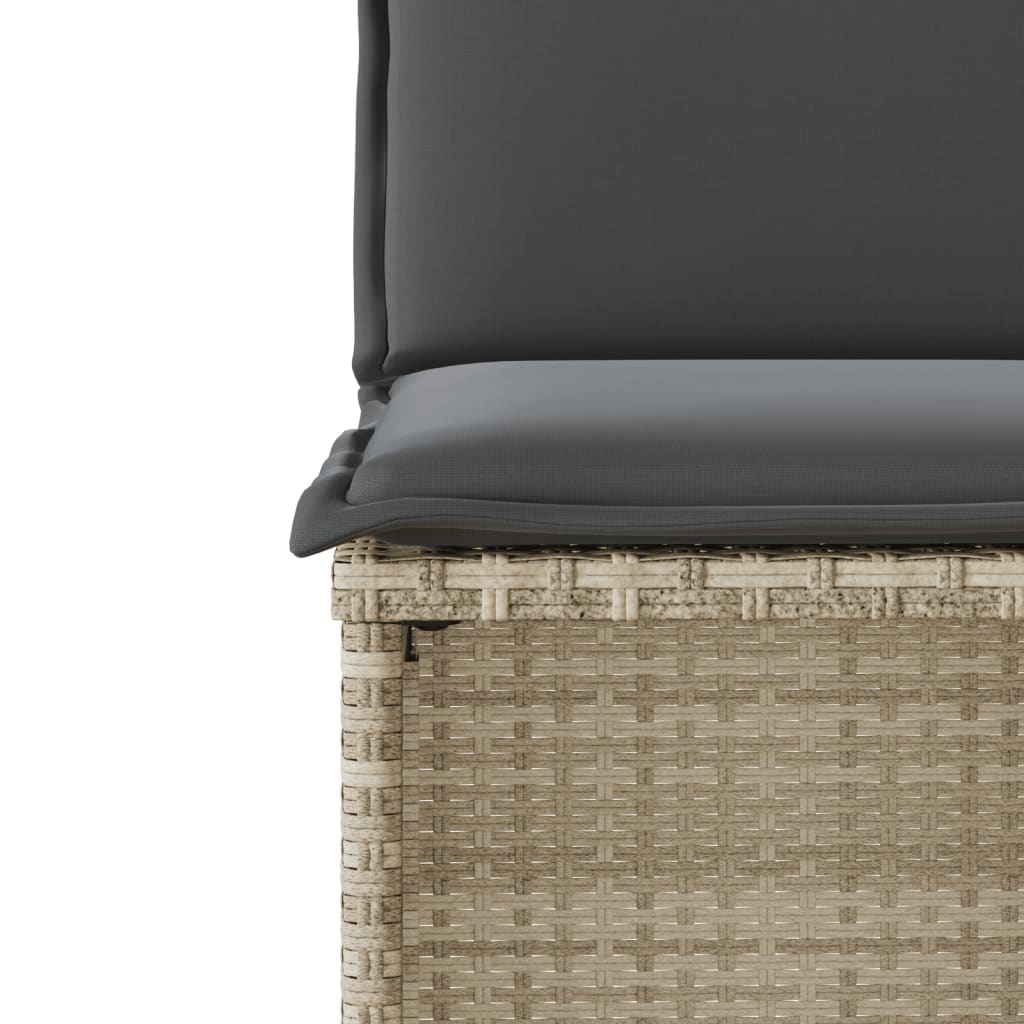 vidaXL Σετ Επίπλων Bistro 3 τεμ. Αν. Γκρι Συνθετικό Ρατάν με Μαξιλάρια