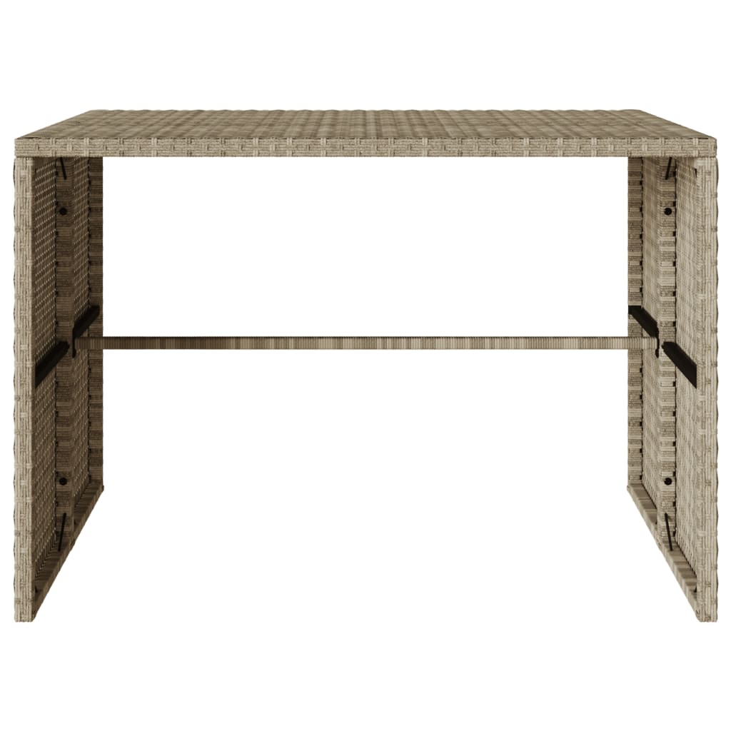 vidaXL Σετ Τραπεζαρίας Κήπου 3 τεμ. Αν. Γκρι Συνθ. Ρατάν με Μαξιλάρια