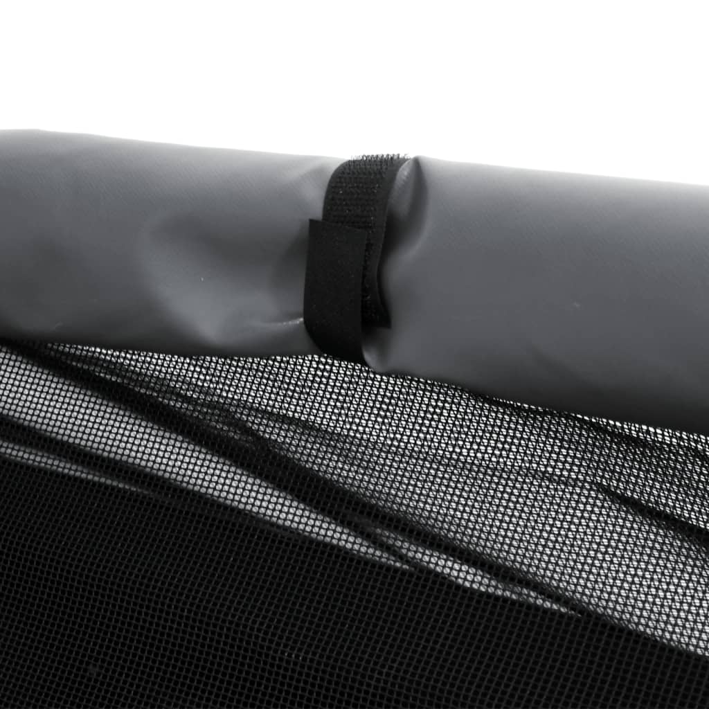 vidaXL Σπιτάκι Σκύλου Αν. Γκρι από Ύφασμα Oxford και Ατσάλι