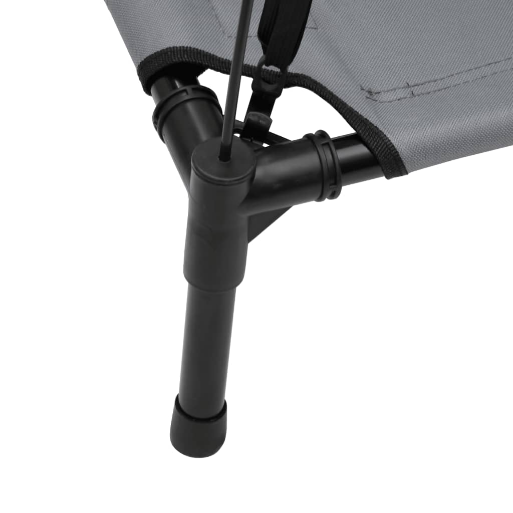 vidaXL Κρεβάτι Σκύλου με Σκίαστρο Ανθρακί Ύφασμα Oxford και Ατσάλι