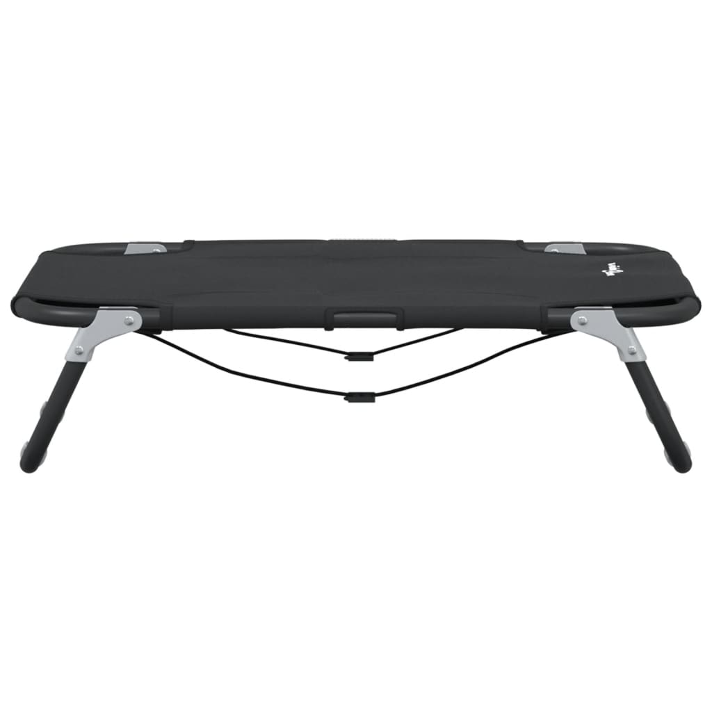 vidaXL Κρεβάτι Σκύλου Πτυσσόμενο Ανθρακί Ύφασμα Oxford και Ατσάλι